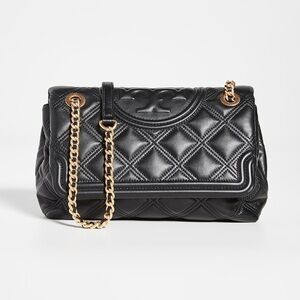 Tory Burch Leather Chain-Link Shoulder Bag